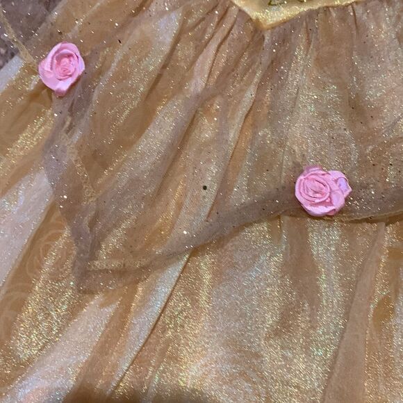 Disney belle dress fits 4-6x - Picture 3 of 4